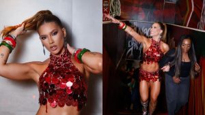 Virgínia Fonseca vive dia agitado com mãe de Vini Jr. em dia de jogo do Brasil