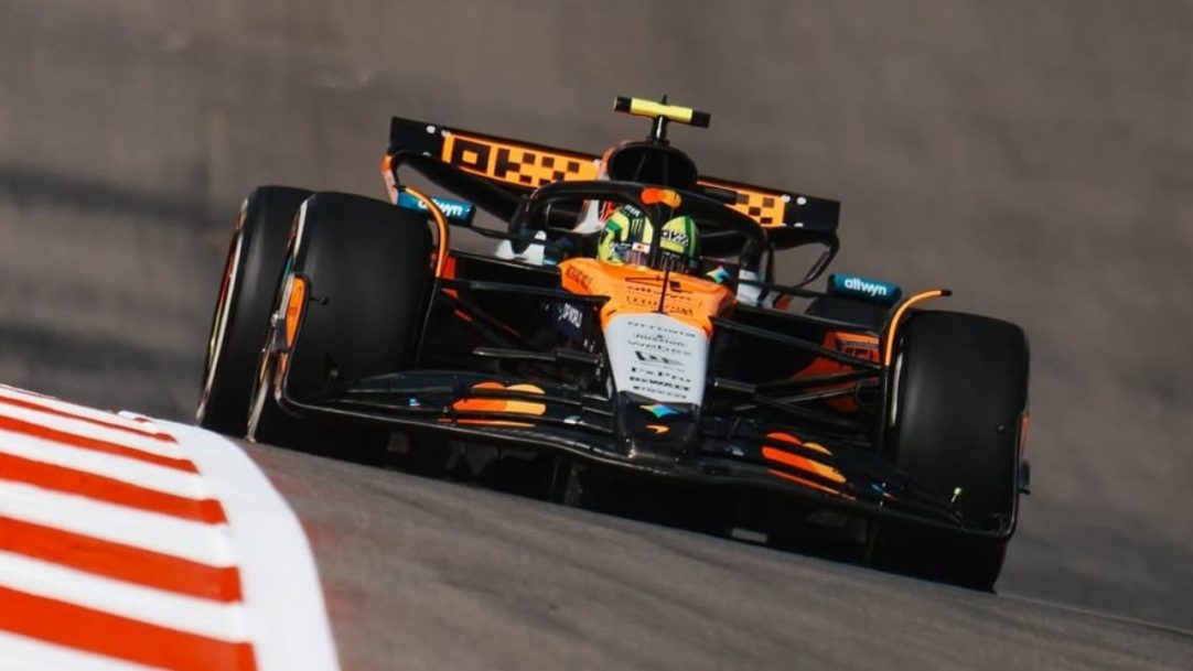F1: Lando Norris marca melhor tempo no único treino livre do GP dos EUA