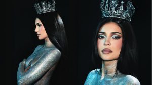 Kylie Jenner aparece em ensaio coberta glitter no corpo