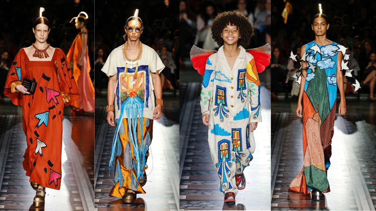 Coleção "Minas-Nascimento" de Ronaldo Fraga   | Reprodução/Instagram/@spfw