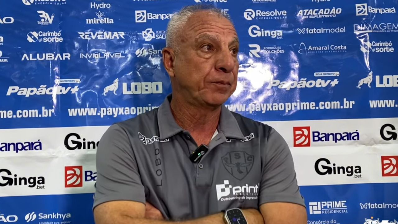 Márcio Fernandes em coletivo pós jogo | Reprodução/YouTube/PapãoTV GingaBet