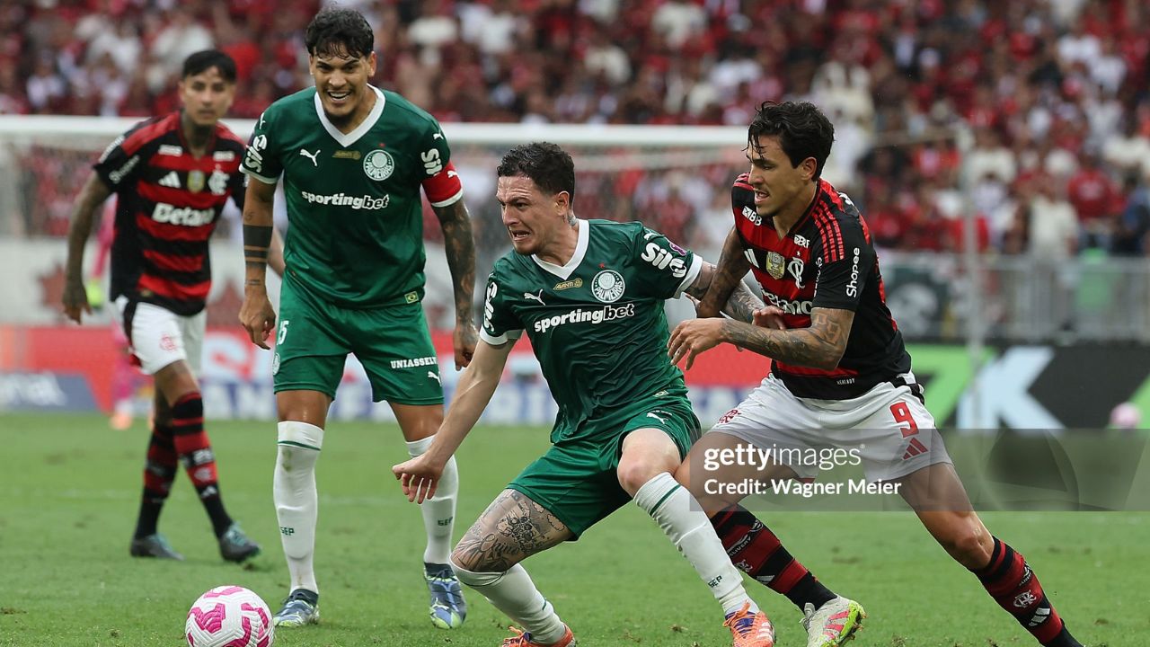 Flamengo x Palmeiras | Reprodução/Wagner Meier/Getty Images Embed