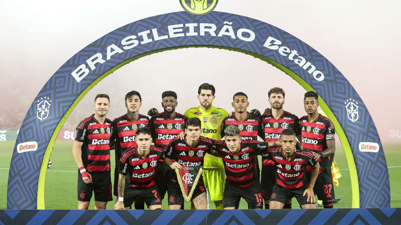 Elenco do Flamengo | Reprodução/X/@Flamengo