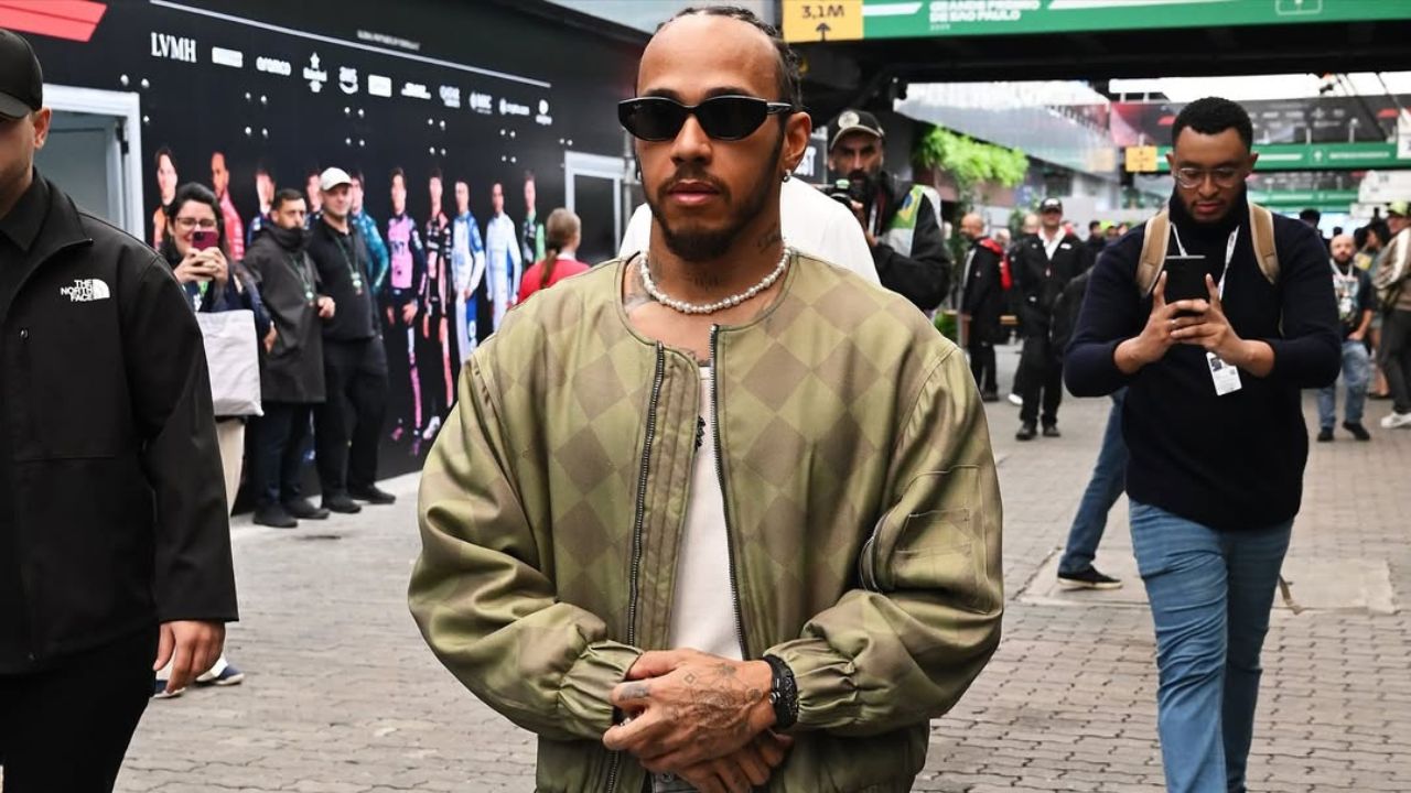 Lewis Hamilton passa mensagem no GP de São Paulo I Reprodução/Instagram/@denimtears