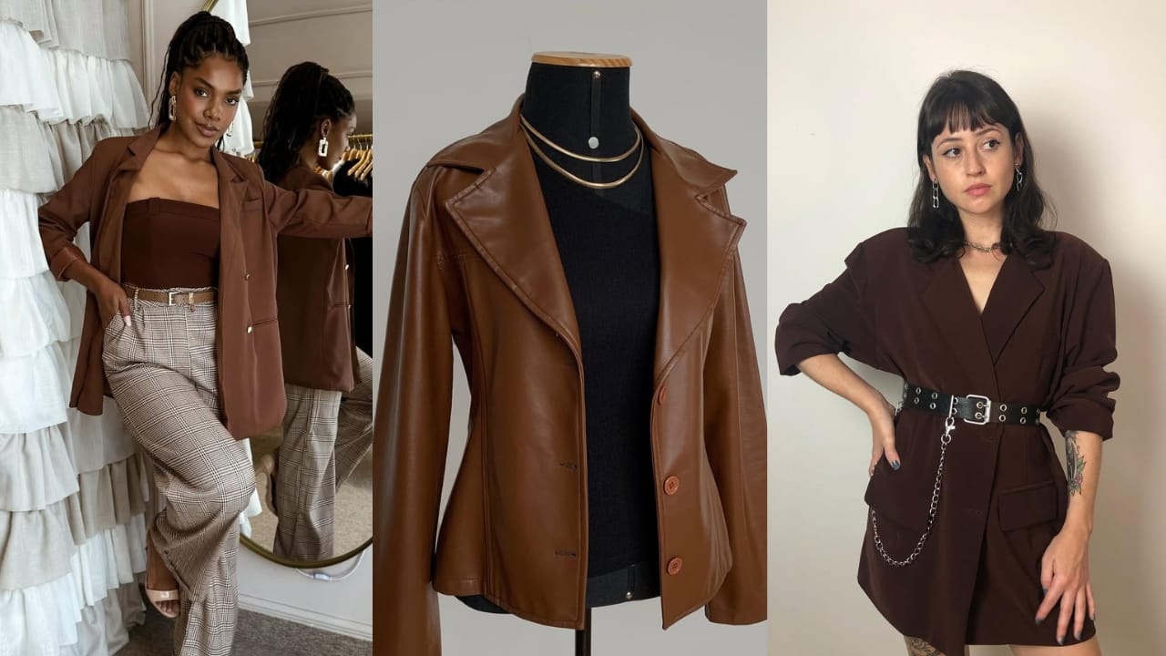 Blazer marrom volta a ser tendência | Reprodução/Instagram/@lojagiovannaaraujo