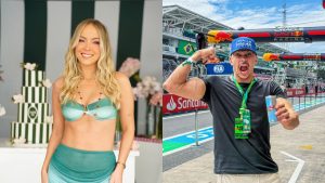 Tata Estaniecki e Cocielo trocam beijo surpresa durante festa de aniversário da apresentadora