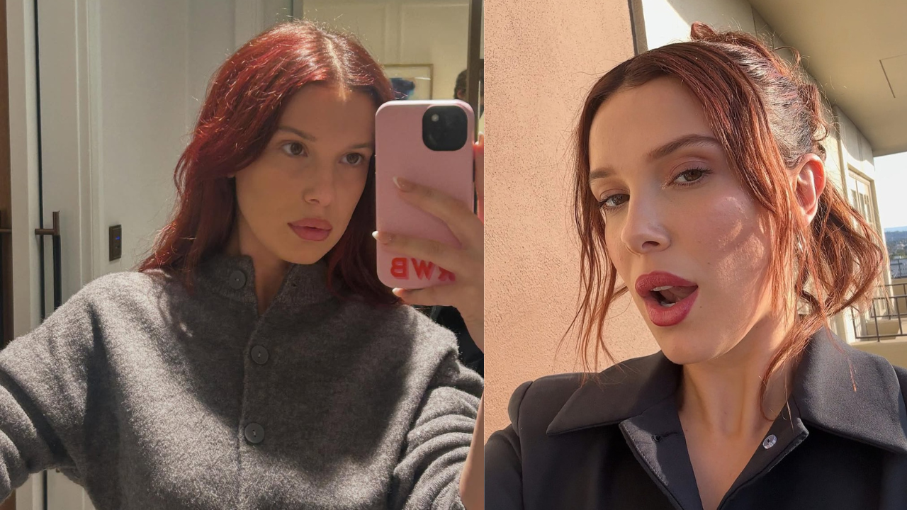 Millie Bobby Brown encanta ao aparecer ruiva e cria tendência