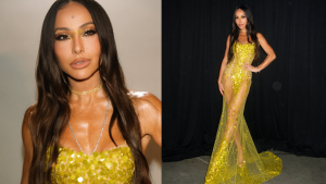 Sabrina Sato aposta em look dourado e ilumina o Prêmio Multishow 2025