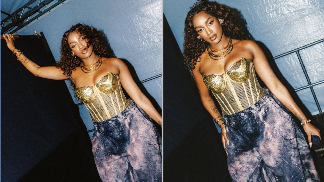 IZA surpreende ao apostar em sutiã metalizado no Prêmio Multishow 2025