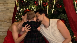 Luan Santana comemora o Natal ao lado da família e da filha Serena