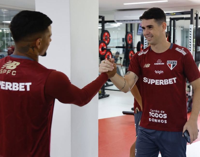 Jogadores do São Paulo.