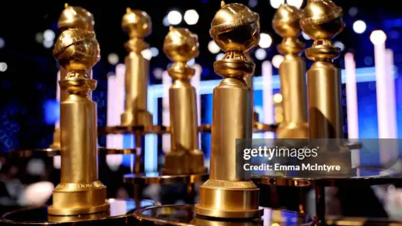 Taças da premiação do Golden Globe | Reprodução/Emma McIntyre/Hollywood Foreign Press Association/Getty Images Embed