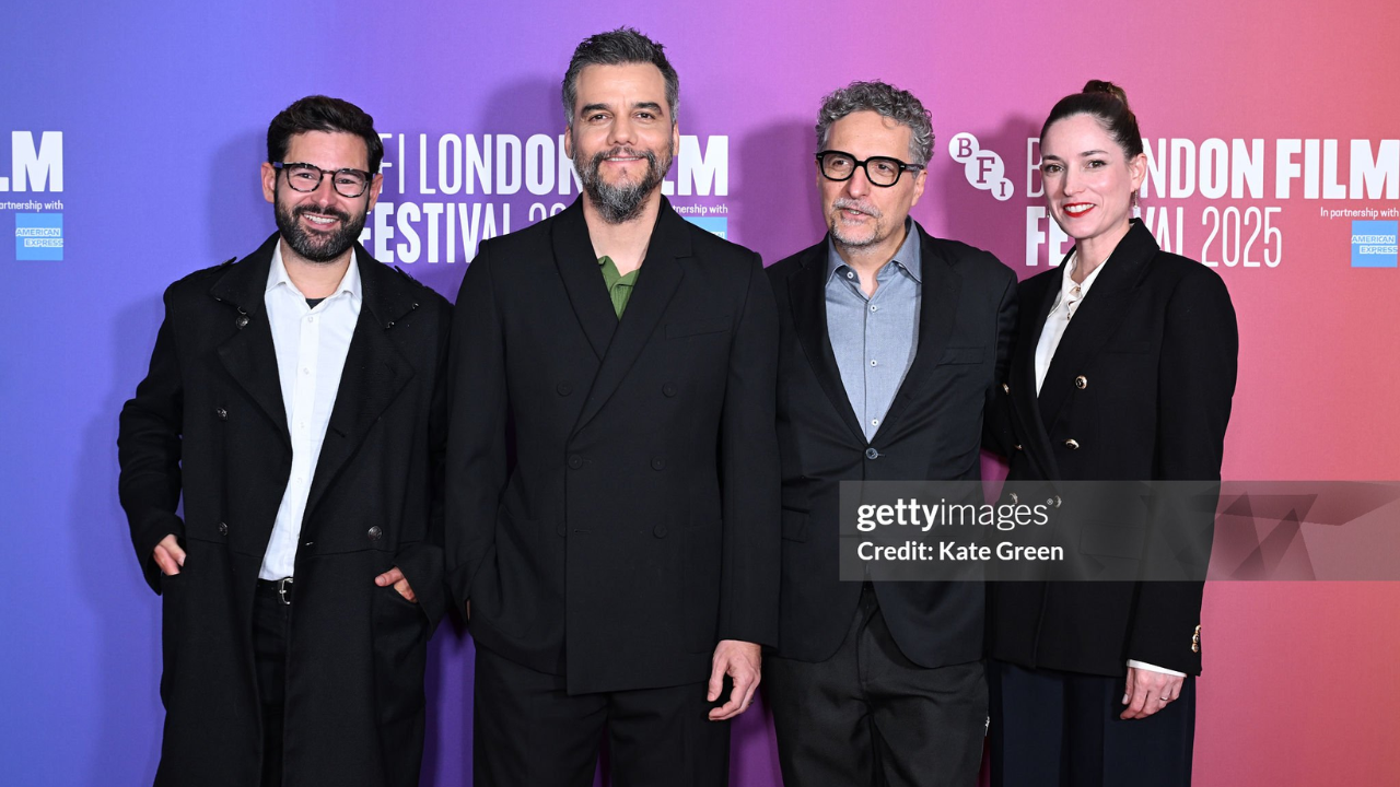 Elenco de 'O Agente Secreto' durante o