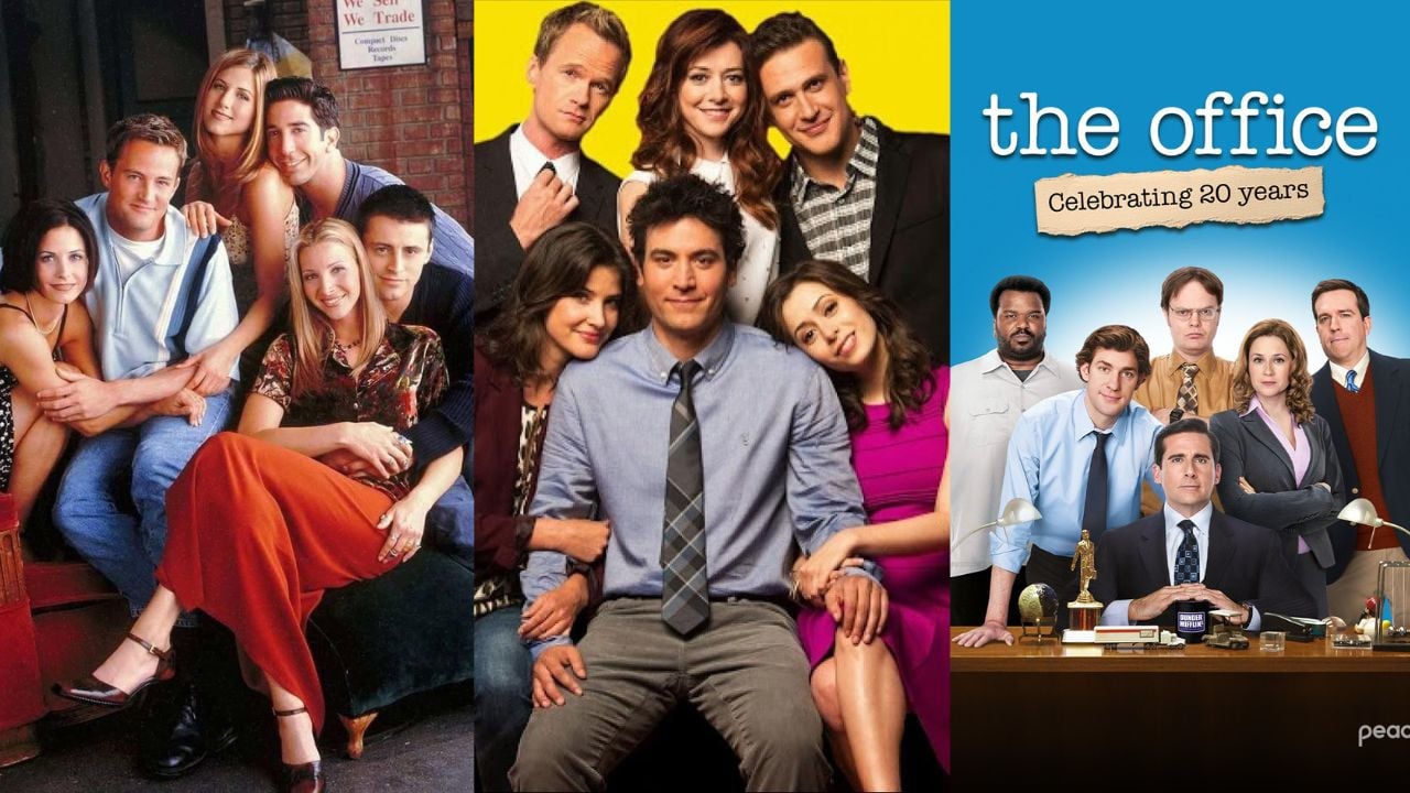 Friends, The office e How I met you mother | Reprodução/Instagram/ @kel.lylmatthews / @_early2000shollywood_ / @theoffice
