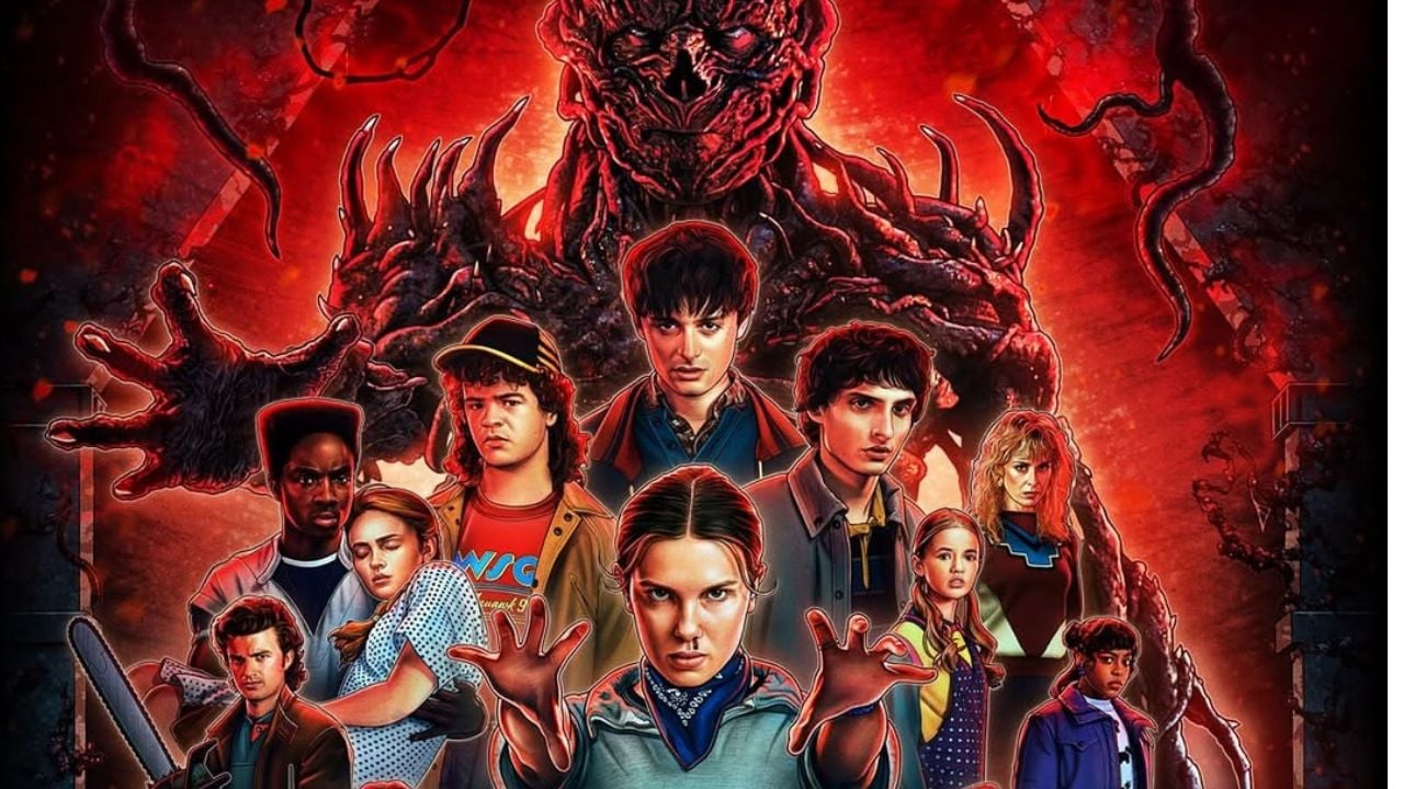 Pôster final de Stranger Things  | Reprodução/Instagram/@strangerthingss_updates