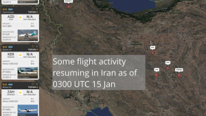 Irã reabre espaço aéreo após longo período com ele fechado