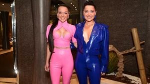 Maiara e Maraisa brilham com looks de látex em evento de Ana Castela
