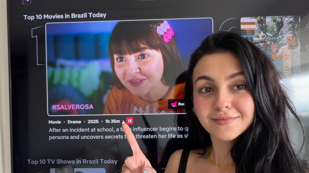 Suspense #Salve Rosa, protagonizado por Klara Castanho, alcança o topo da Netflix