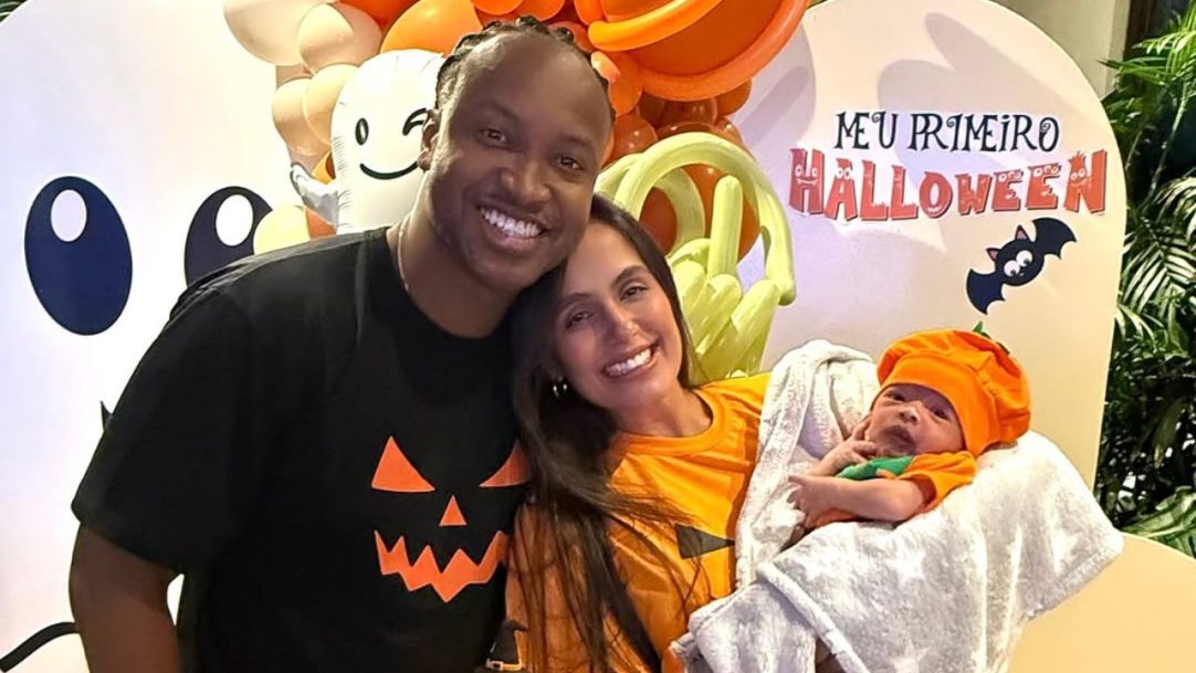 Filho de Carol Peixinho e Thiaguinho rouba a cena em vídeo fofo
