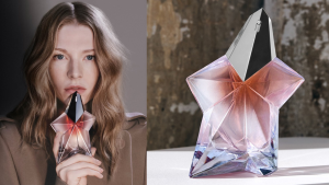 Hunter Schafer estrela campanha de Angel Blush, nova fragrância da Mugler