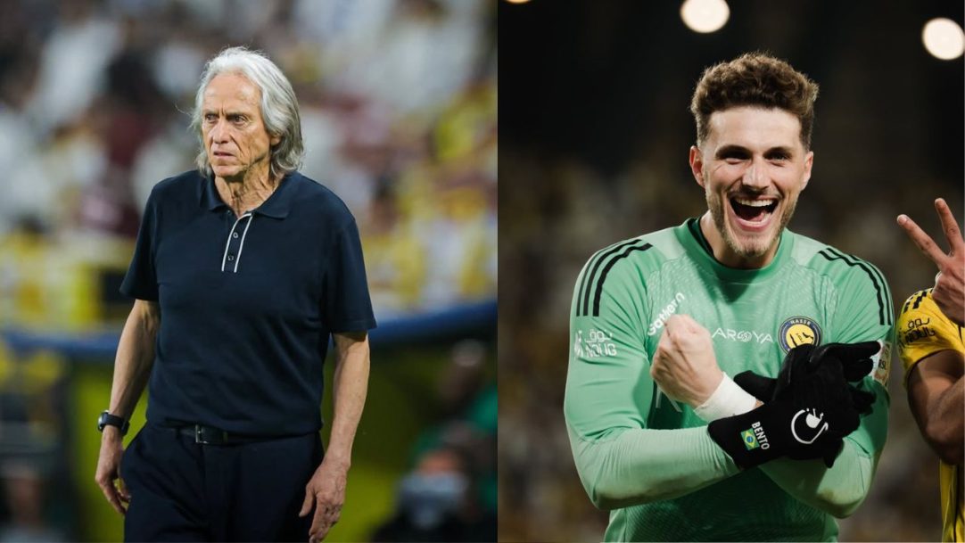 Jorge Jesus mostra irritação após falha de Bento adiar título do Al-Nassr