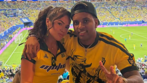 Maísa e Rodrygo assistem juntos partida da Seleção Brasileira e agitam rumores