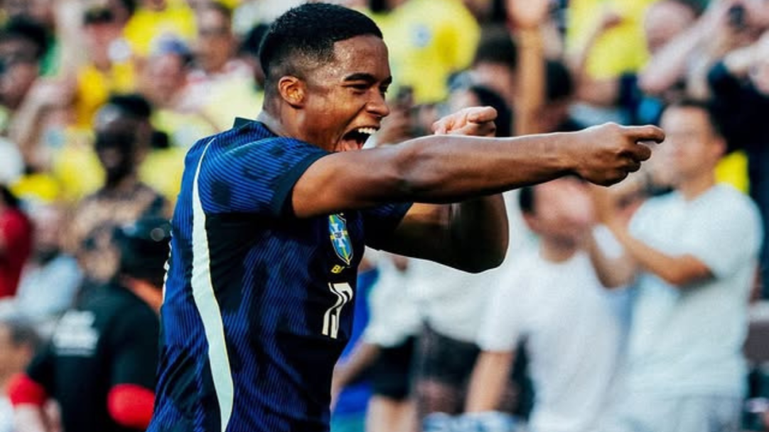 Endrick recebe apoio da imprensa espanhola para ser o camisa 9 da Seleção Brasileira na Copa