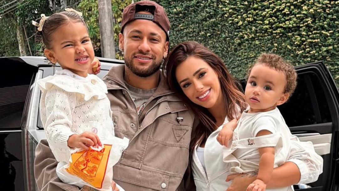 Neymar surge em momento especial com Mavie e Mel após Bruna Biancardi esclarecer rumores
