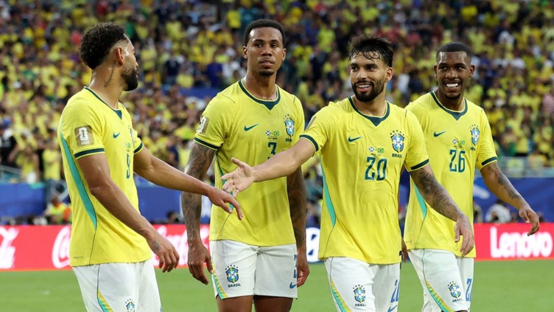 Brasil vence Escócia e se classifica em primeiro no Grupo C