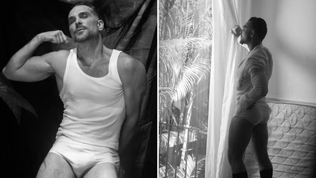 Igor Rickli posa de cueca branca e reflete sobre autoestima aos 42 anos