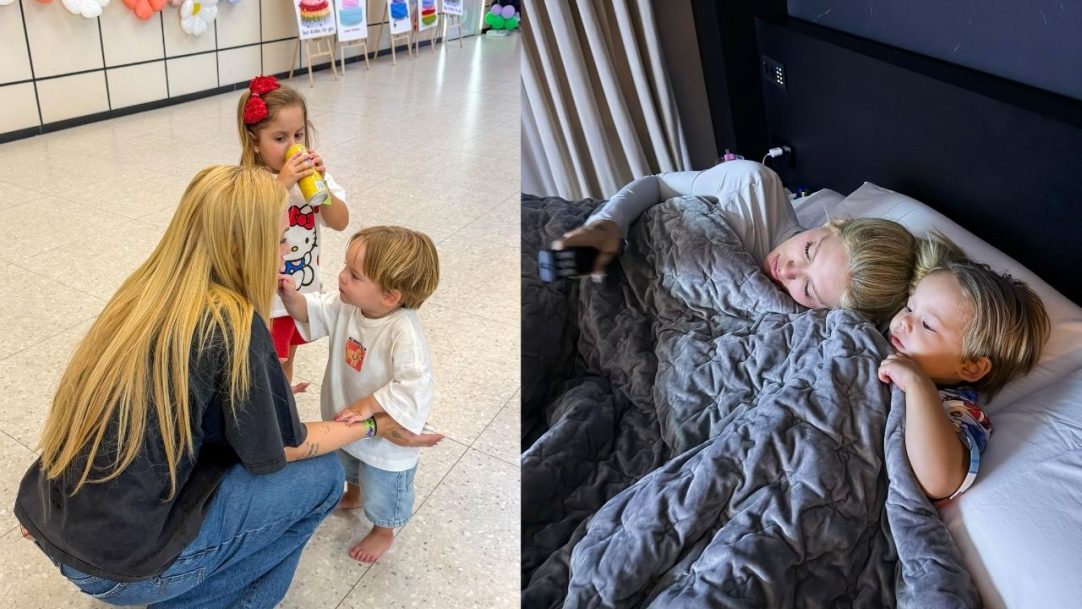 Virginia Fonseca abre baú de fotos em dia de jogos e chamego com os filhos