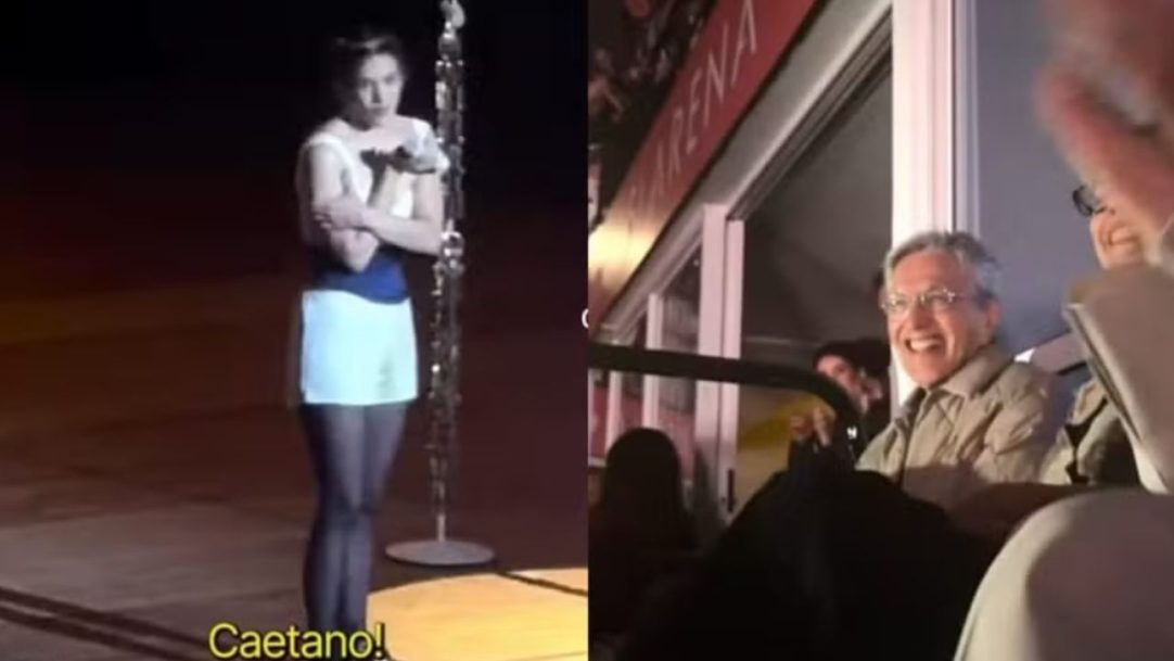 Caetano Veloso se emociona ao receber homenagem de Rosalía