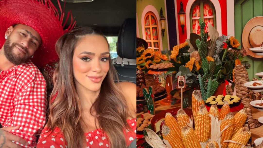 Helena, filha de Neymar e Amanda Kimberlly, fica fora de arraial que reuniu os irmãos