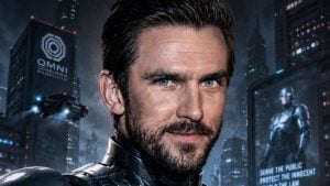 Dan Stevens defende violência e sátira no reboot de “RoboCop”