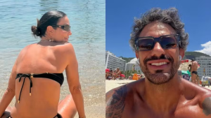 Ivete Sangalo ganha comentário carinhoso de Tiago Maia em foto de biquíni nas férias