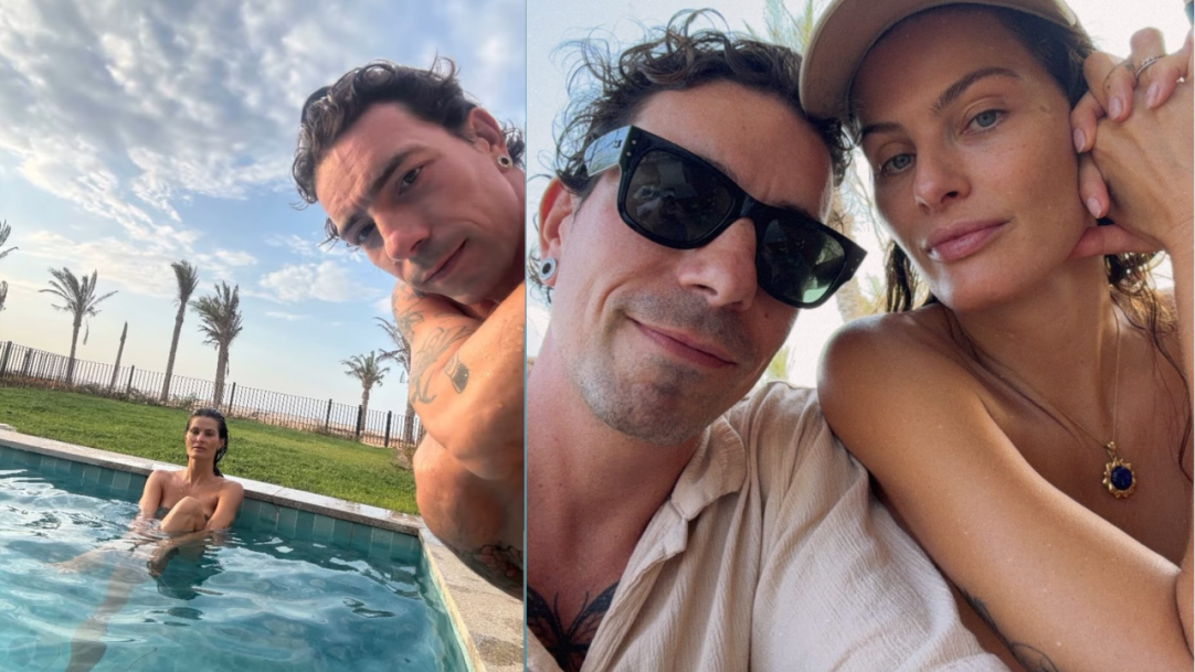 Isabeli Fontana faz topless durante viagem ao Egito com clima de romance ao lado de Di Ferrero