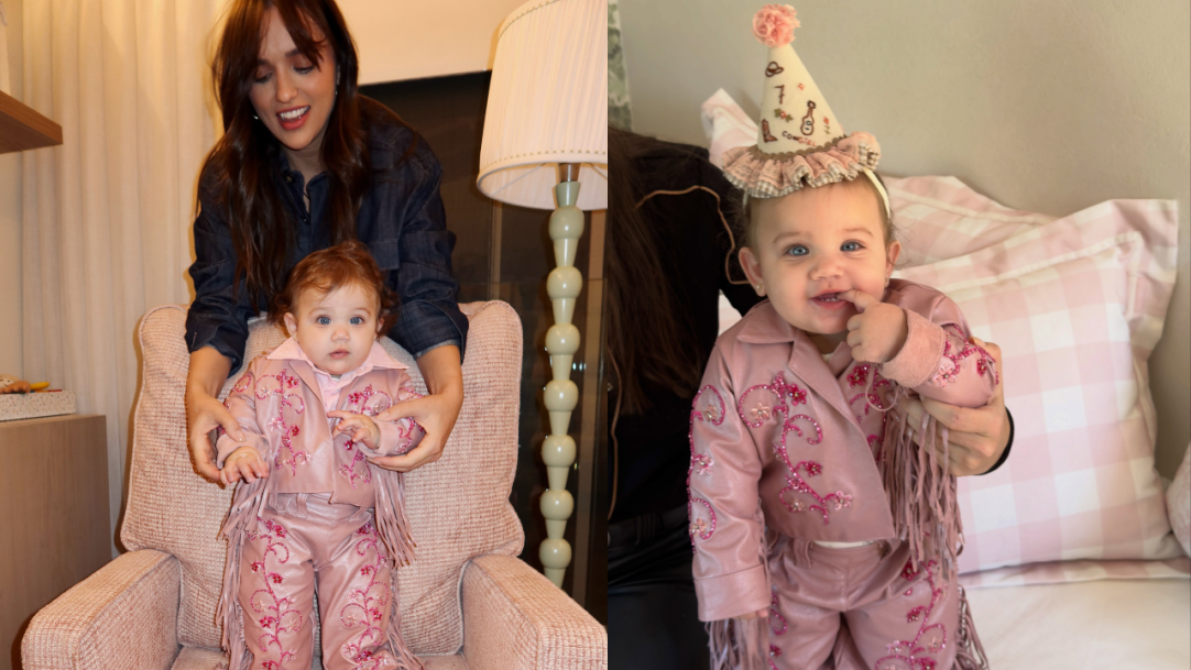 Rafa Kalimann comemora 7 meses da filha, Zuza, com ensaio em clima de rodeio: ‘Minha cowgirl’