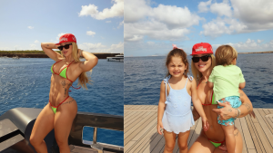 Virginia se despede de Ibiza ao lado de Vini Jr. e dos filhos, e José Leonardo chama atenção