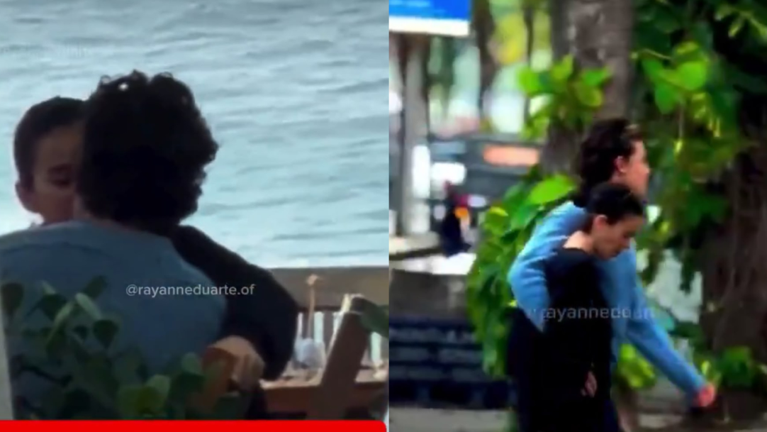 Bruna Marquezine e Shawn Mendes trocam beijos durante passeio romântico em praia do Rio