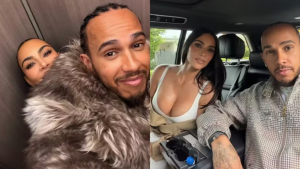 Kim Kardashian publica álbum de fotos românticas com Lewis Hamilton