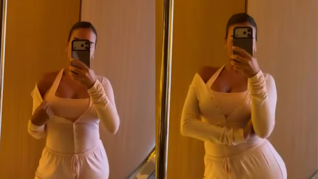 Ao som de Pedro Sampaio, Georgina Rodríguez exibe look após rebater comentários sobre seu físico.