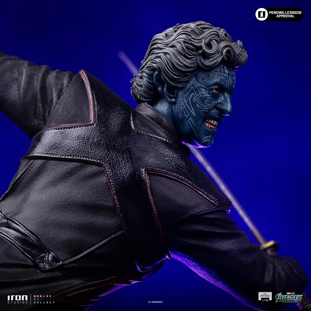 Estátua do Noturno com possível visual do filme