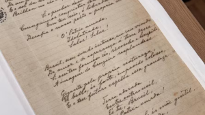 Hino Nacional: Manuscrito de 1922 é preservado pela ABL