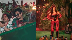 Apontado como affair de Anitta, ator Danilo Mesquita prestigia coroação da cantora na Grande Rio