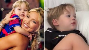 Virginia atualiza fãs sobre a recuperação de José Leonardo após acidente doméstico que feriu o nariz do filho