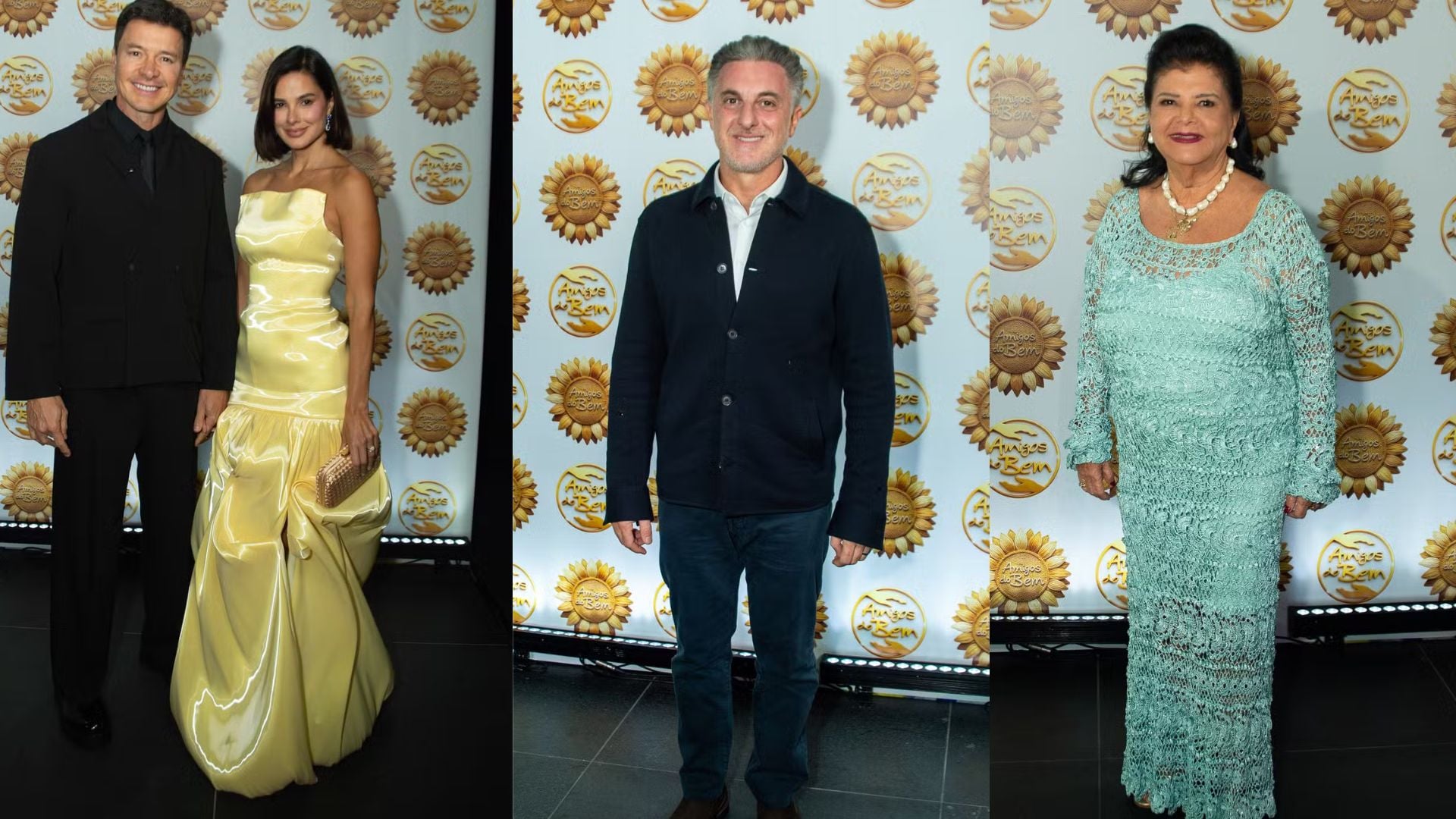 Rodrigo Faro, Vera Viel, Luciano Huck e outros famosos marcam presença em jantar beneficente em São Paulo