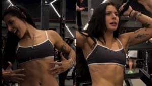 Ana Castela impressiona fãs ao exibir shape musculoso após treino pesado: ‘Deixa eu me amostrar’