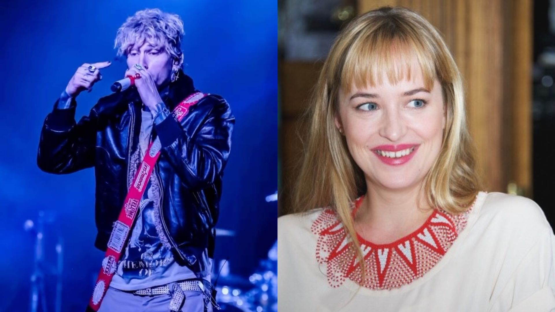 MGK é flagrado em clima de intimidade com Dakota Johnson após o Rock in Rio