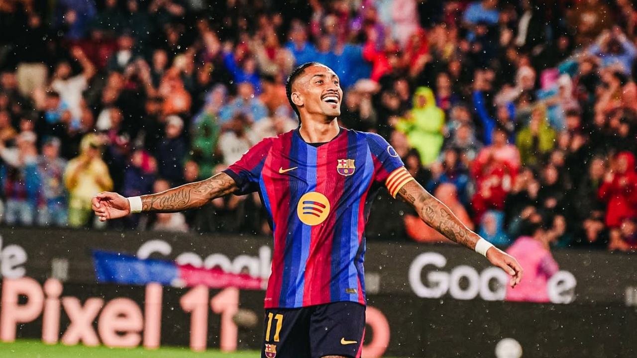 Raphinha se destaca nos pênaltis pelo Barcelona