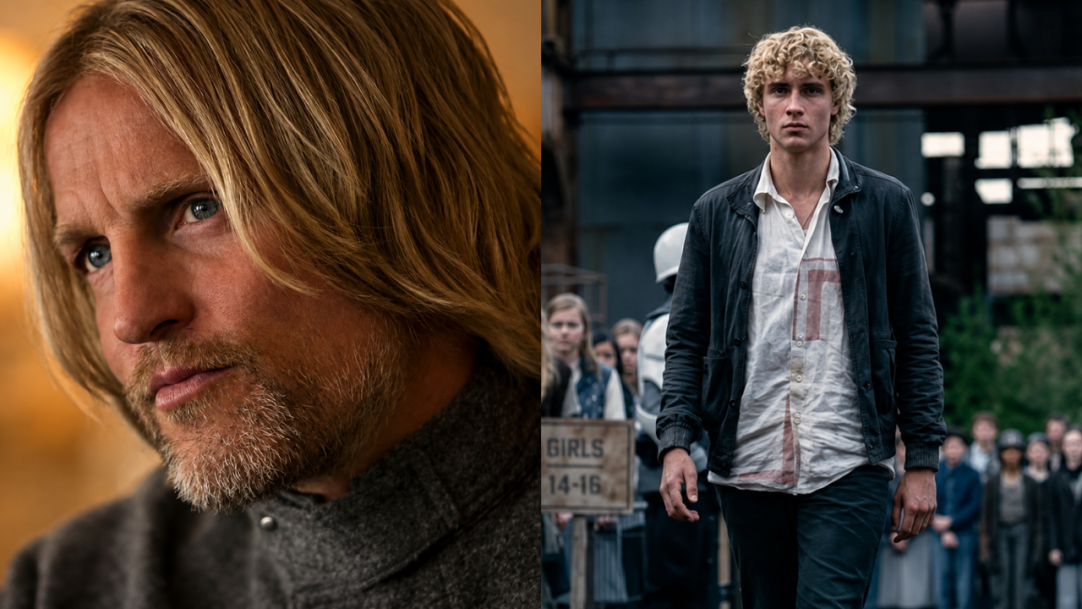 Nova foto de Amanhecer na Colheita mostra jovem Haymitch